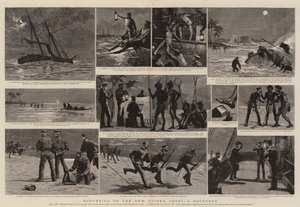 Maanmittaus Uuden-Guinean rannikolla, nokturni